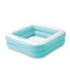 Doble Piscina De Bola Cuadrada Piscina Inflable Para Niños Piscina Familiar Piscina De Arena Bebé Bañera Bañera - Rojo Azul Color Enviar Al Azar