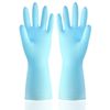 Guantes De Goma Para El Hogar, Paquete De 10 Pares, Guantes Impermeables De Silicona De Pvc Para Limpieza De Lavandería, Tareas Domésticas, Lavavajillas, Color Azul Macarrón