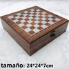 Juego De Dados De Ajedrez De Madera De 4 Gramos De Chips De Gitano 24*24*7cm