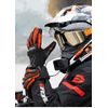 Guantes Moto Naked Hombre  Fluor Talla M Rojo