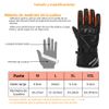 Guantes Moto Naked Hombre  Fluor Talla M Rojo