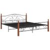 Estructura De Cama De Metal Negra 180x200 Cm