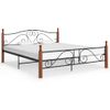 Estructura De Cama De Metal Negra 180x200 Cm