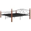 Estructura De Cama De Metal Negra 180x200 Cm