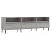 Mueble Para Tv Madera Contrachapada Gris Sonoma 150x30x44,5 Cm