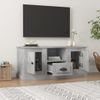 Mueble De Tv Madera Contrachapada Gris Hormigón 100x35,5x45 Cm