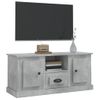 Mueble De Tv Madera Contrachapada Gris Hormigón 100x35,5x45 Cm