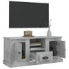 Mueble De Tv Madera Contrachapada Gris Hormigón 100x35,5x45 Cm