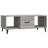 Mesa De Centro Madera Contrachapada Gris Sonoma 102x50x40 Cm