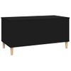 Mesa De Centro Madera Contrachapada Negro 90x44,5x45 Cm