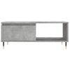 Mesa De Centro Madera Contrachapada Gris Hormigón 90x50x36,5 Cm