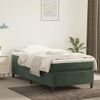 Estructura De Cama Box Spring Terciopelo Verde Oscuro 90x200 Cm