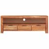 Mueble De Tv De Madera Maciza De Acacia 110x30x40 Cm