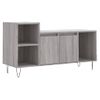 Mueble De Tv Madera Contrachapada Gris Sonoma 100x35x55 Cm