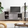 Mueble De Tv Madera Contrachapada Gris Sonoma 100x35x55 Cm