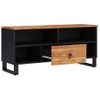 Mueble De Tv Madera Acacia Y Madera Contrachapada 100x33x46 Cm