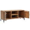 Mueble Para Tv Madera Maciza Pino Reciclada Marrón 110x35x48 Cm