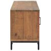 Mueble Para Tv Madera Maciza Pino Reciclada Marrón 110x35x48 Cm