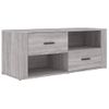 Mueble De Tv Madera Contrachapada Gris Sonoma 100x35x40 Cm