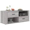 Mueble De Tv Madera Contrachapada Gris Sonoma 100x35x40 Cm