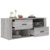 Mueble De Tv Madera Contrachapada Gris Sonoma 100x35x40 Cm