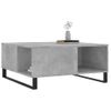 Mesa De Centro Madera Contrachapada Gris Hormigón 80x80x36,5 Cm