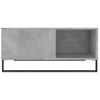 Mesa De Centro Madera Contrachapada Gris Hormigón 80x80x36,5 Cm