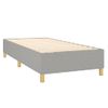 Estructura De Cama Box Spring Tela Gris Claro 100x200 Cm