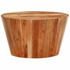 Mesa De Centro De Madera Maciza De Acacia Ø52x30 Cm