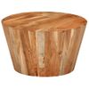 Mesa De Centro De Madera Maciza De Acacia Ø52x30 Cm