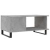 Mesa De Centro Madera Contrachapada Gris Hormigón 90x50x40 Cm