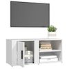 Muebles Para Tv 2 Unidades Madera Contrachapada Blanco 80x31,5x36 Cm