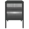 Mueble De Tv Vidrio Y Acero Negro 105x35x50 Cm