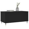 Mesa De Centro Madera Contrachapada Negro 90x44,5x45 Cm