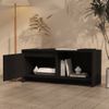 Mueble Para Tv Madera Contrachapada Negro 90x35x40 Cm