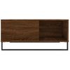 Mesa De Centro Madera Contrachapada Roble Marrón 80x80x36,5 Cm