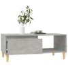 Mesa De Centro Madera Contrachapada Gris Hormigón 90x50x36,5 Cm