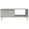 Mesa De Centro Madera Contrachapada Gris Hormigón 90x50x36,5 Cm