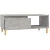 Mesa De Centro Madera Contrachapada Gris Hormigón 90x50x36,5 Cm