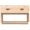 Mueble De Tv De Madera Maciza De Pino 90x40x60 Cm