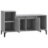 Mueble De Tv Madera Contrachapada Gris Sonoma 100x35x55 Cm