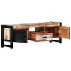 Mueble De Tv Madera Maciza Reciclada 120x30x40 Cm