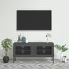 Mueble Para Tv De Acero Gris Antracita 105x35x50 Cm