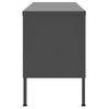 Mueble Para Tv De Acero Gris Antracita 105x35x50 Cm