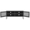 Mueble Para Tv De Acero Gris Antracita 105x35x50 Cm