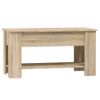 Mesa De Centro Madera Contrachapada Roble Sonoma 101x49x52 Cm