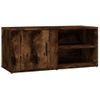 Mueble Para Tv Madera Contrachapada Roble Ahumado 80x31,5x36 Cm