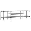 Mueble Tv Hierro Y Madera Contrachapada Gris Sonoma 161x35x45cm