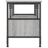 Mueble Tv Hierro Y Madera Contrachapada Gris Sonoma 100x35x45cm