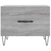 Mesa De Centro Madera Contrachapada Gris Sonoma 50x50x40 Cm